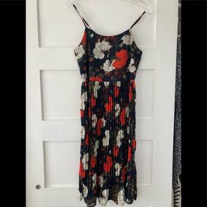 Yumi Navy midi dress - size 4 US